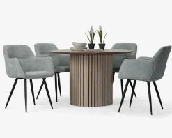 Outlet Daells Bolighus Spisebordsstol med armlæn i lysegrøn