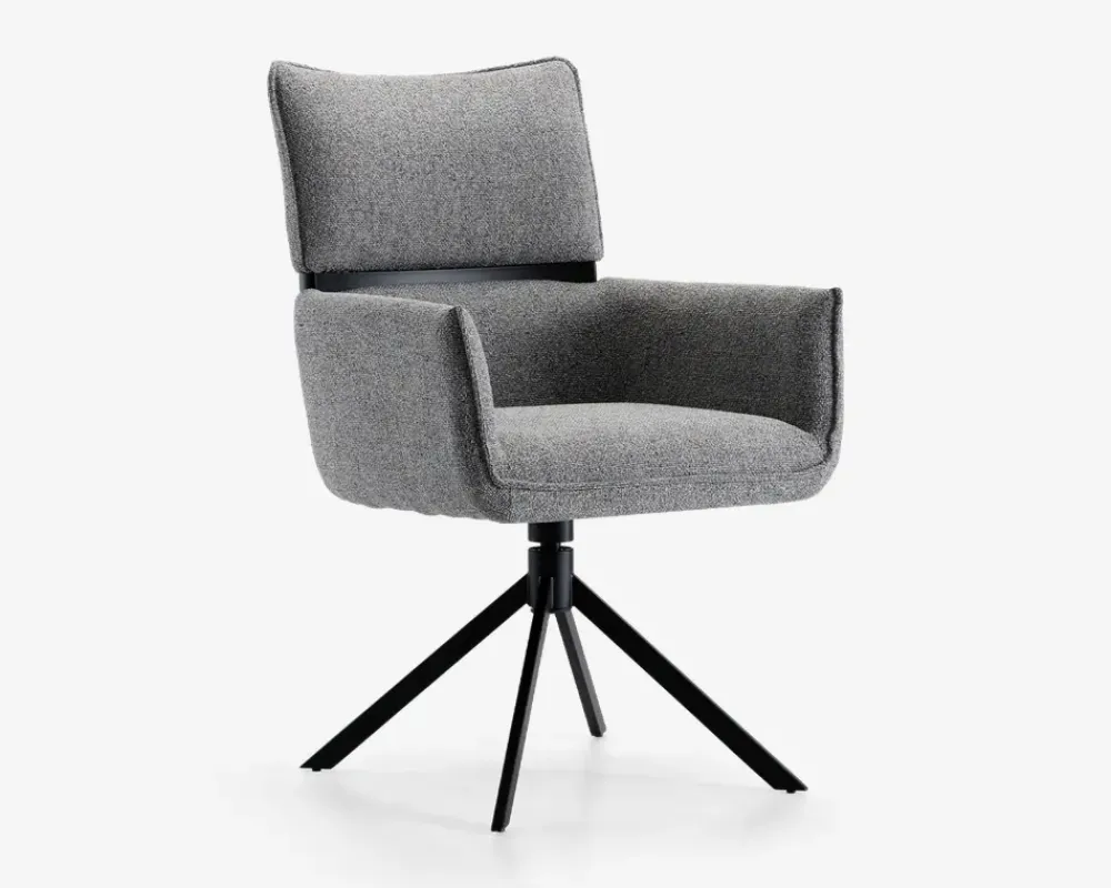 New Daells Bolighus Spisebordsstol med armlæn i grå