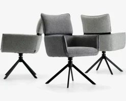 New Daells Bolighus Spisebordsstol med armlæn i grå