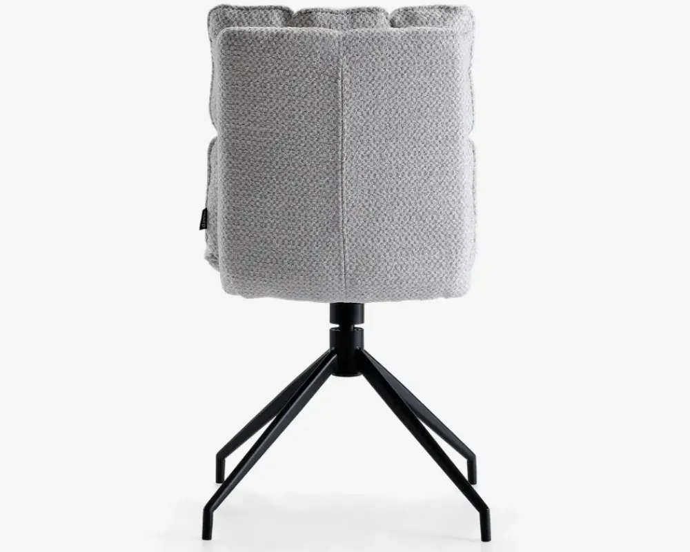 Hot Daells Bolighus Spisebordsstol med drejestel i sølvfarvet