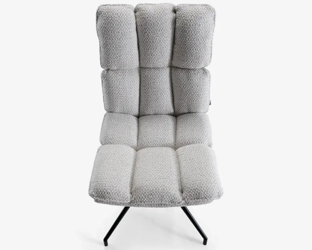 Hot Daells Bolighus Spisebordsstol med drejestel i sølvfarvet