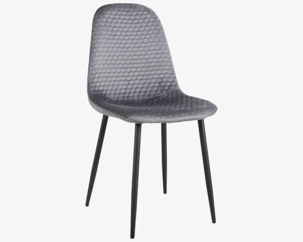 Online Daells Bolighus Spisebordsstol med flot mønster Grå