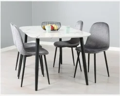 Online Daells Bolighus Spisebordsstol med flot mønster Grå