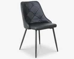 Discount Daells Bolighus Spisebordstol i sort kunstlæder