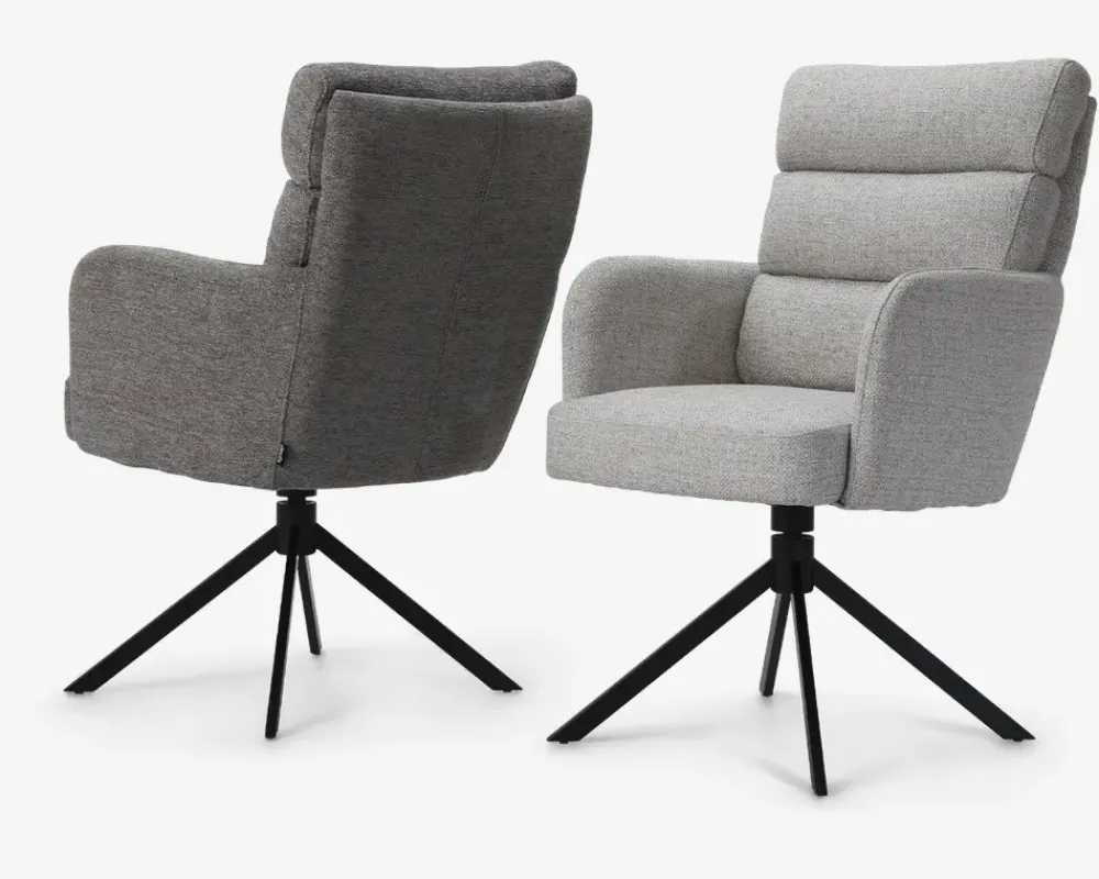 Sale Daells Bolighus Spisebordstol med armlæn grå