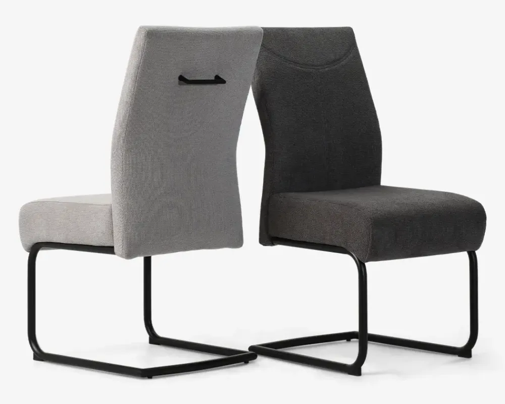 Daells Bolighus Spisestuestol posefjedre i sædet antracit