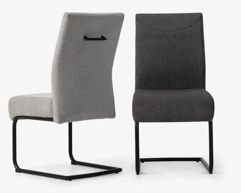 Daells Bolighus Spisestuestol posefjedre i sædet antracit