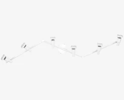 Online Daells Bolighus Spot 6xGU10 hvid L.119,8 cm