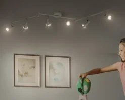 Online Daells Bolighus Spot 6xGU10 hvid L.119,8 cm