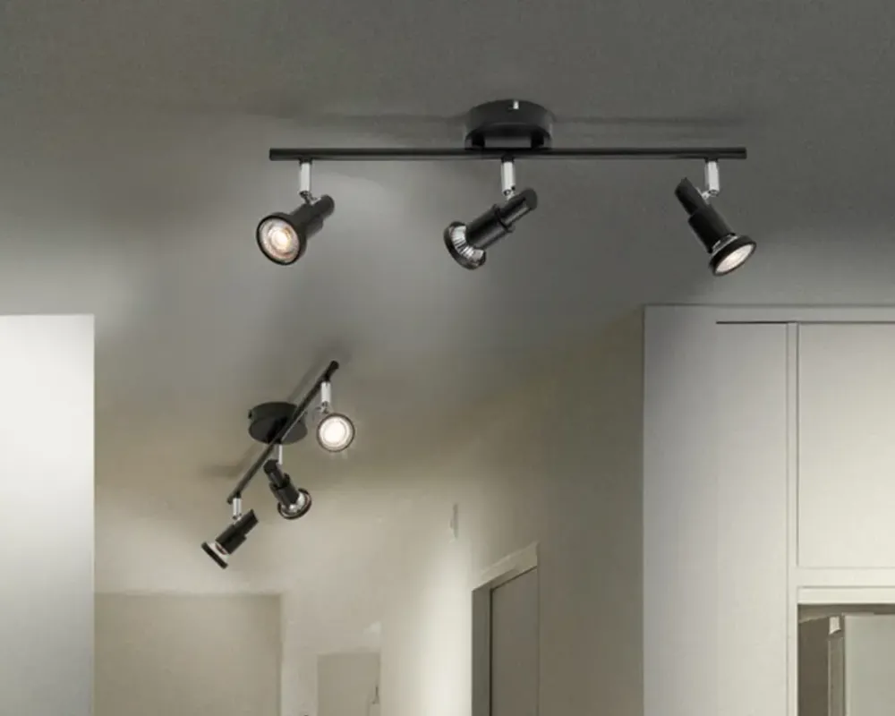 Daells Bolighus Spot 3xGU10 sort L.48,6 cm