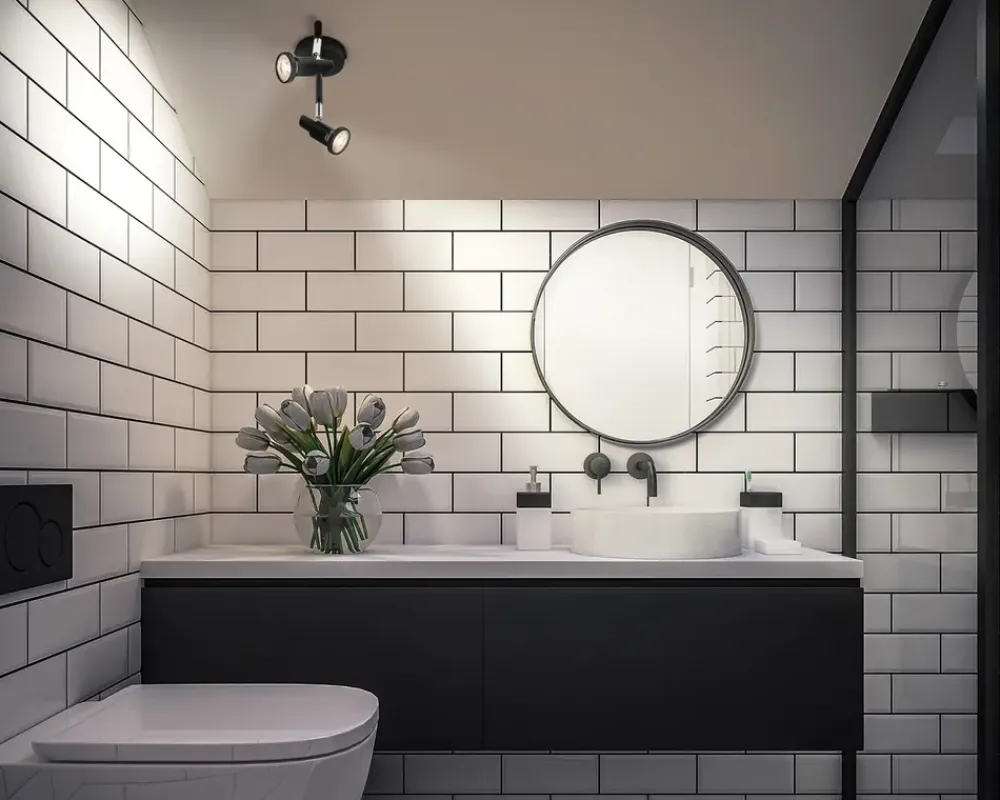 New Daells Bolighus Spot 2xGU10 sort L.25,6 cm