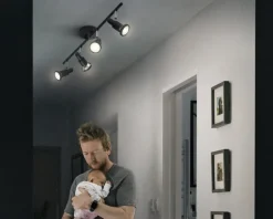 Outlet Daells Bolighus Spot 4xGU10 sort L.68,4 cm