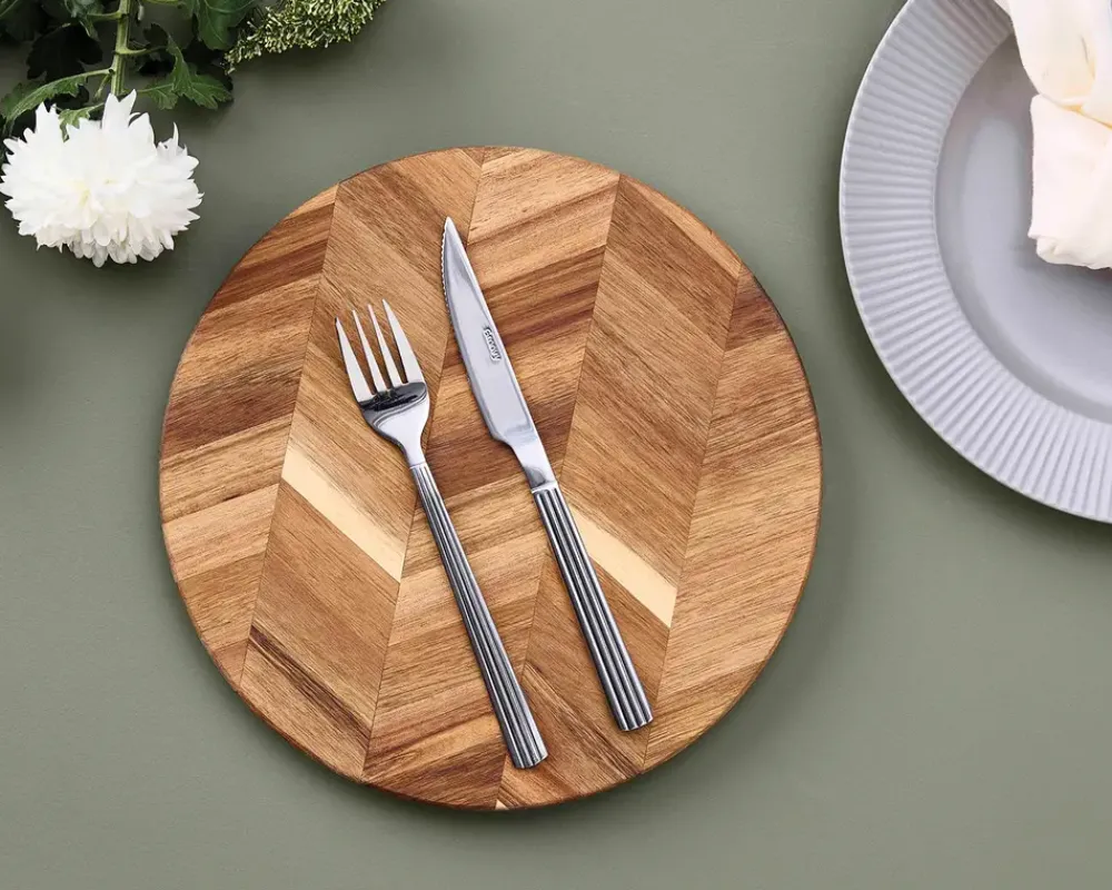 Outlet Daells Bolighus Steaksæt Groovy 8 stk.