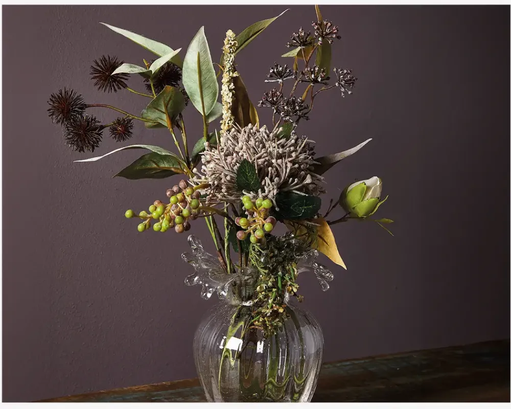 New Daells Bolighus Stilk Ambrosia Hvid/Grøn H.37cm