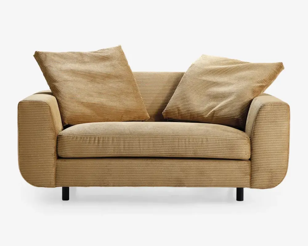 Online Daells Bolighus Stol 1,5 pers stol Motive gul fløjl