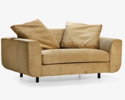 Online Daells Bolighus Stol 1,5 pers stol Motive gul fløjl