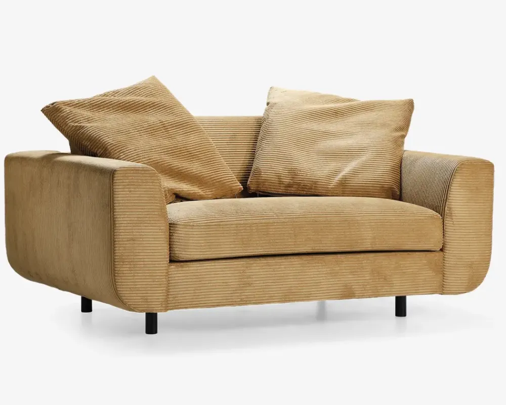 Online Daells Bolighus Stol 1,5 pers stol Motive gul fløjl