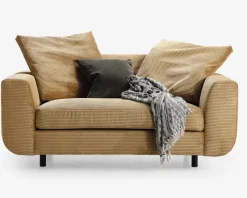 Online Daells Bolighus Stol 1,5 pers stol Motive gul fløjl