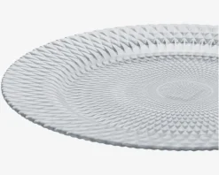 New Daells Bolighus Tallerken Glas Ø.33cm Røgfarvet