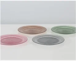 Online Daells Bolighus Tallerken Glas Ø.33cm Rosa