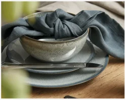 Best Daells Bolighus Tallerken Lærke Grå-Grøn Ø26 cm Grå, Grøn