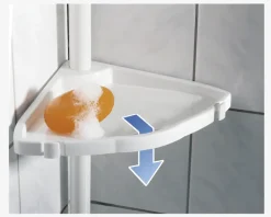 Daells Bolighus Teleskop-Hjørnehylde m. 4 hylder