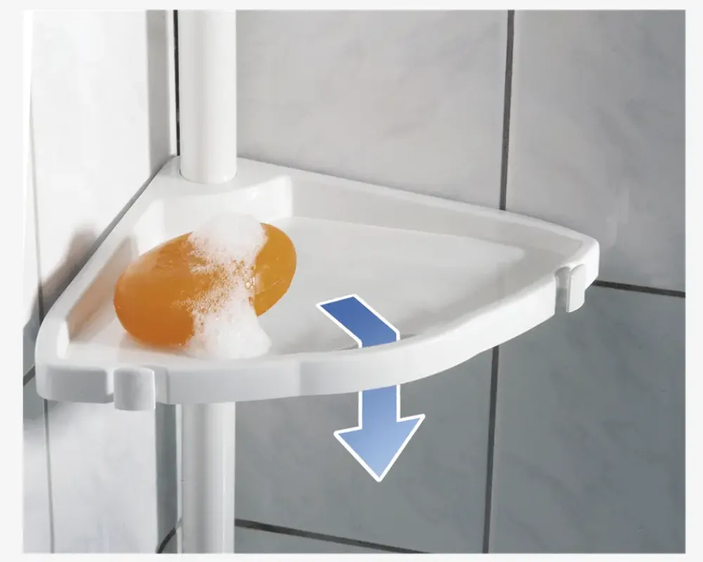 Daells Bolighus Teleskop-Hjørnehylde m. 4 hylder