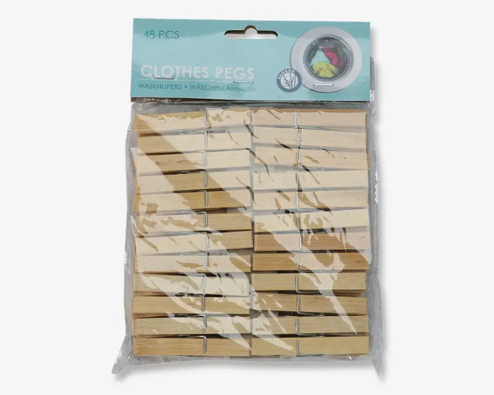 Daells Bolighus Tøjklemmer Bambus 48 Stk.