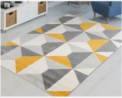 Sale Daells Bolighus Tæppe Amsterdam Gul 200x290 cm