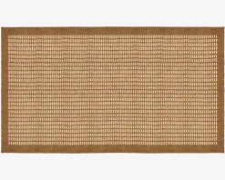 Best Daells Bolighus Tæppe Luxor dark-beige/hvid 140x200 cm Beige, Hvid