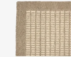 New Daells Bolighus Tæppe Luxor natur/hvid 140x200 cm Natur, Hvid