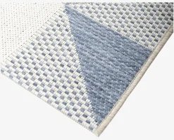 Outlet Daells Bolighus Tæppe Paris Cream/Blå 200x290 cm