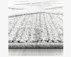 Daells Bolighus Tæppe Pisa lysgrå/hvid 140 x 200 cm