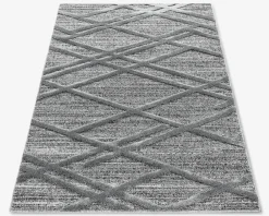 Hot Daells Bolighus Tæppe Pisa mørk grå 140 x 200 cm