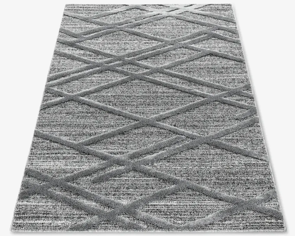 Hot Daells Bolighus Tæppe Pisa mørk grå 160 x 230 cm