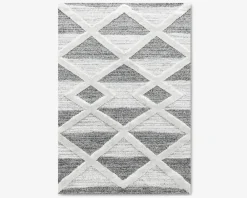 Online Daells Bolighus Tæppe Pisa mørkgrå/hvid 140 x 200 cm