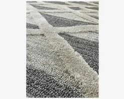 Online Daells Bolighus Tæppe Pisa mørkgrå/hvid 140 x 200 cm