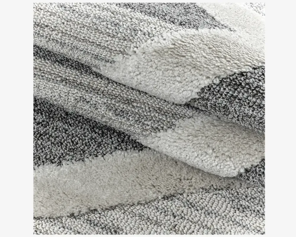 Online Daells Bolighus Tæppe Pisa mørkgrå/hvid 140 x 200 cm