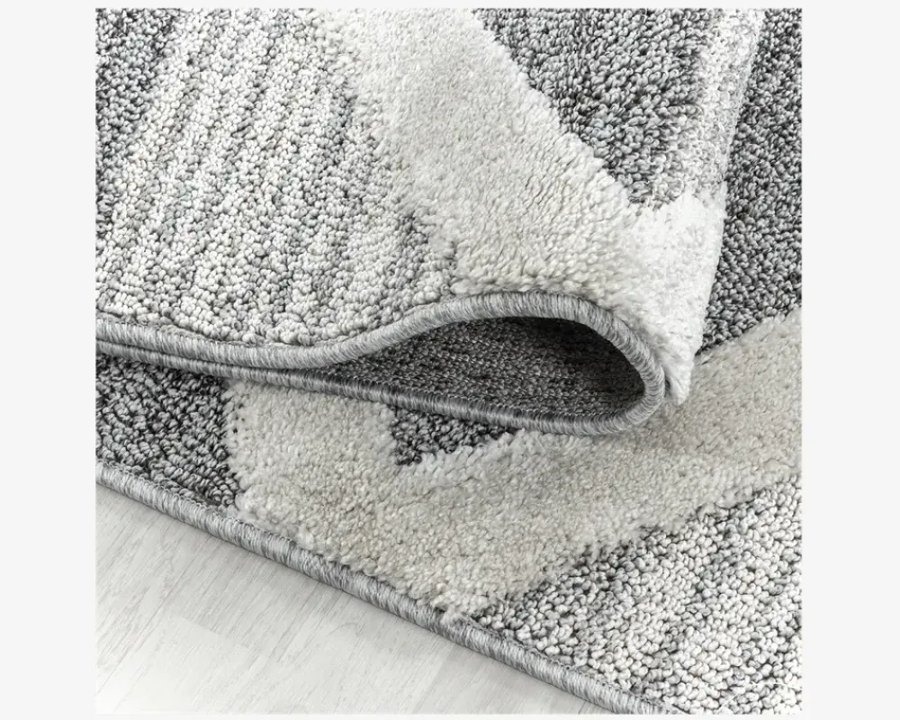 Online Daells Bolighus Tæppe Pisa mørkgrå/hvid 140 x 200 cm