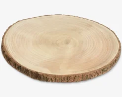 Clearance Daells Bolighus Træskive med bark Ø.30 x H.2 cm