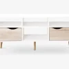 Clearance Daells Bolighus Tv Bord Delta Hvid/Eg