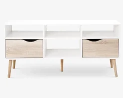 Clearance Daells Bolighus Tv Bord Delta Hvid/Eg