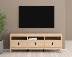 Discount Daells Bolighus Tv-bord Madrid lys m/3 skuffer Eg