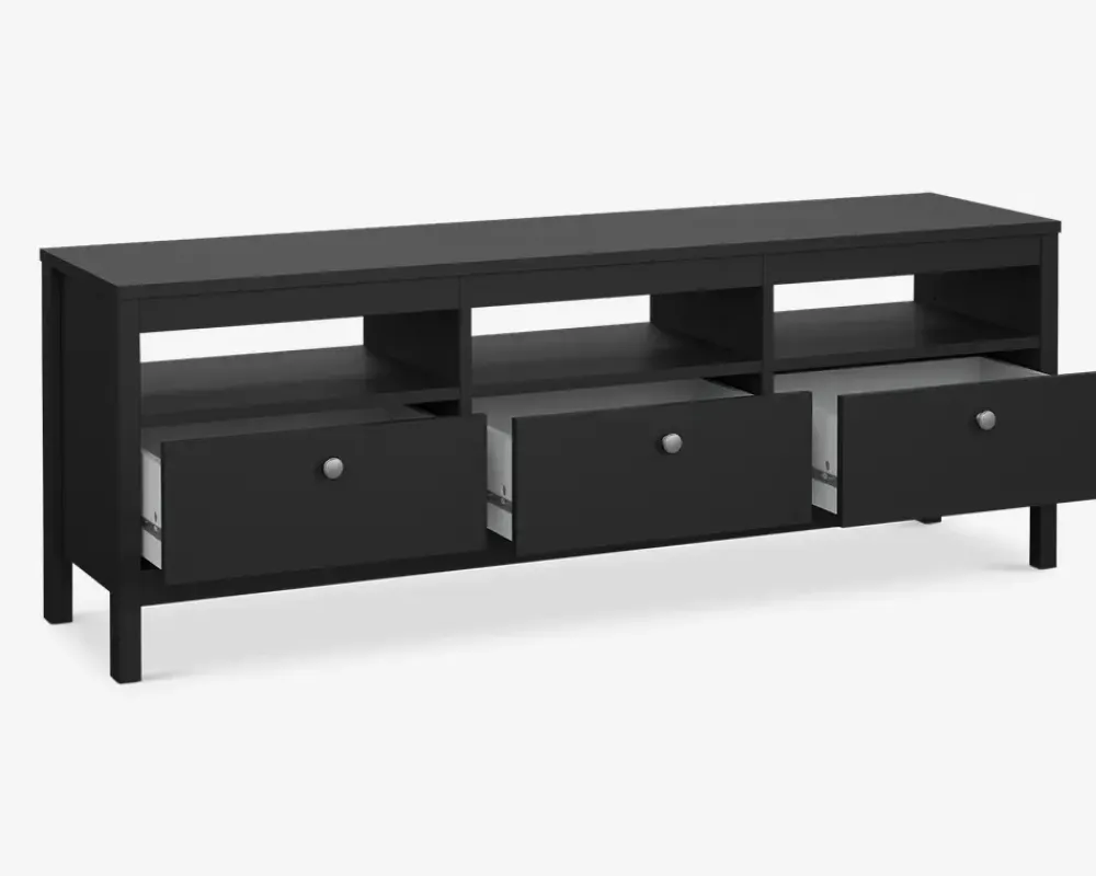 Sale Daells Bolighus Tv-bord Madrid m/3 skuffer Sort