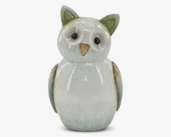 Discount Daells Bolighus Ugle ole keramik grøn H.22 cm