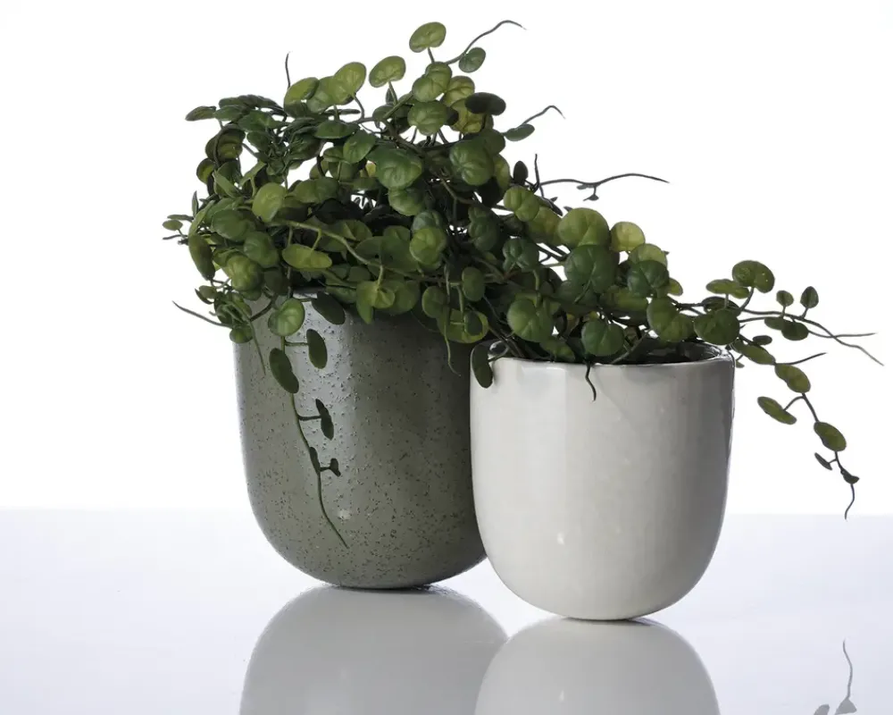 Clearance Daells Bolighus Urtepotteskjuler Amel hvid/cream 12x12 cm