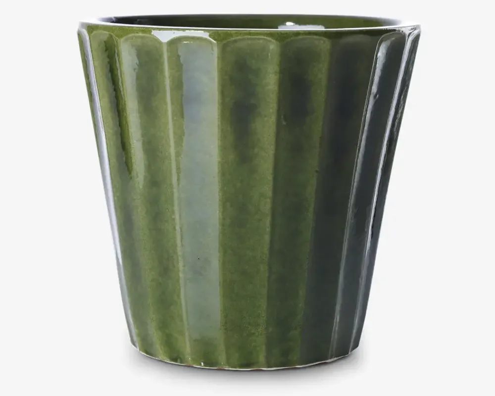 Outlet Daells Bolighus Urtepotteskjuler Flora grøn H.22 cm