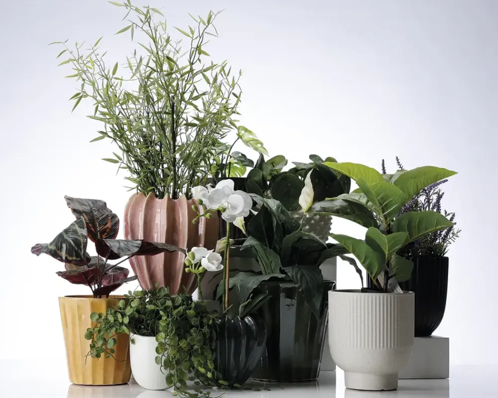 Outlet Daells Bolighus Urtepotteskjuler Flora grøn H.22 cm