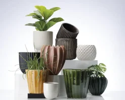 Daells Bolighus Urtepotteskjuler House antik grå H.19 cm