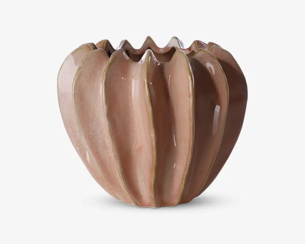 Hot Daells Bolighus Urtepotteskjuler Nuts pink H.15 cm